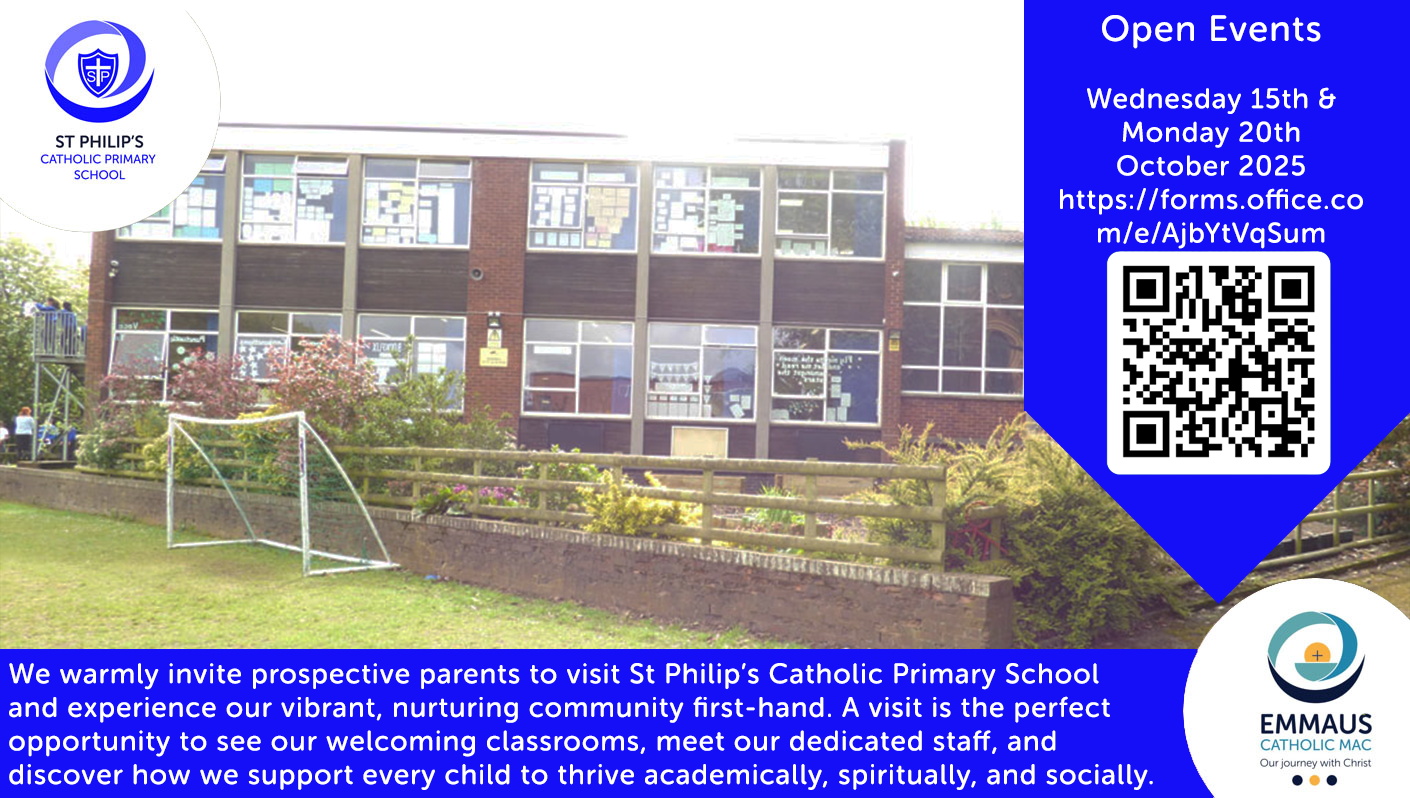 St Philip's Catholic Primary School Open Events 2025